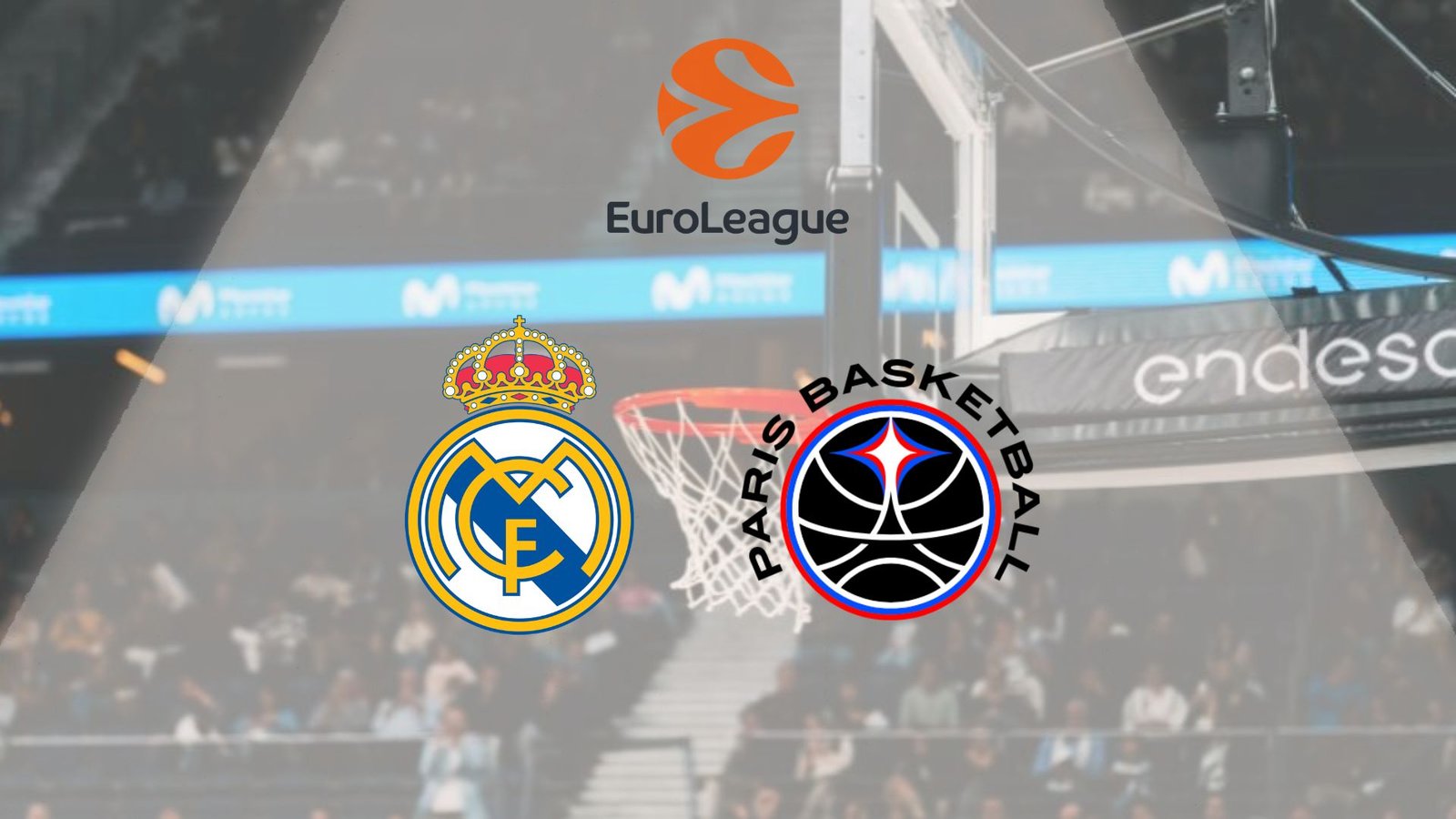 Real Madrid Baloncesto vs París Basketball en un partido de Euroliga disputado en el Movistar Arena.