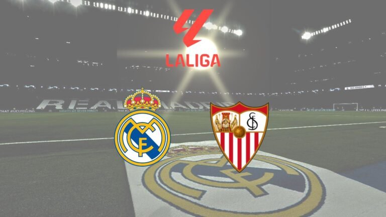 Real Madrid vs Sevilla en el Santiago Bernabéu durante un partido de LaLiga.